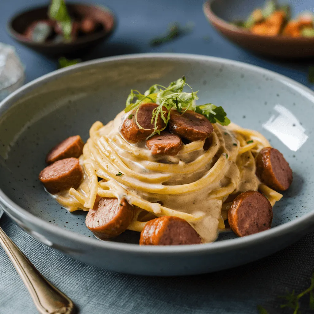 Creamy Smoked Sausage Pasta Image 1