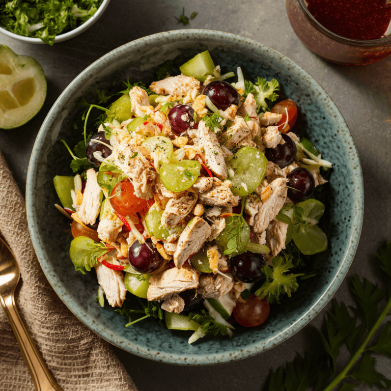 chicken salad chick grape salad recipe image